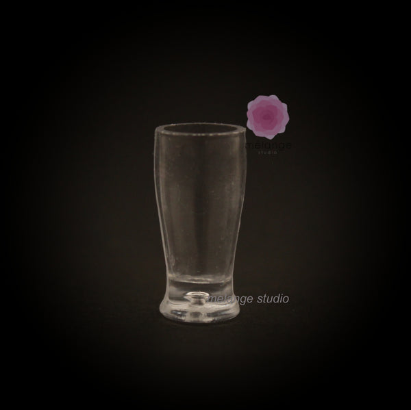 Tall clear miniature pilsner glass